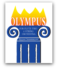 Olympus for flute trio and string orchestra