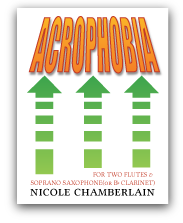 Acrophobia for two flutes and soprano saxophone or clarinet