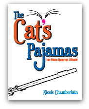 The Cat's Pajamas for flute quartet or flute choir