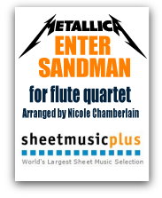 Metallica's Enter Sandman for flute quartet