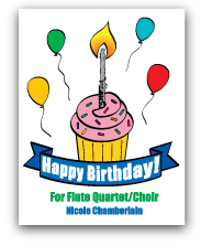 HappyBirthday for flute quartet/choir