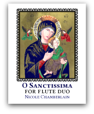 O Sanctissima for flute duet