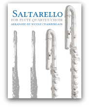 Saltarello for flute quartet/choir