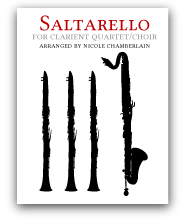 Saltarello for clarinet quartet